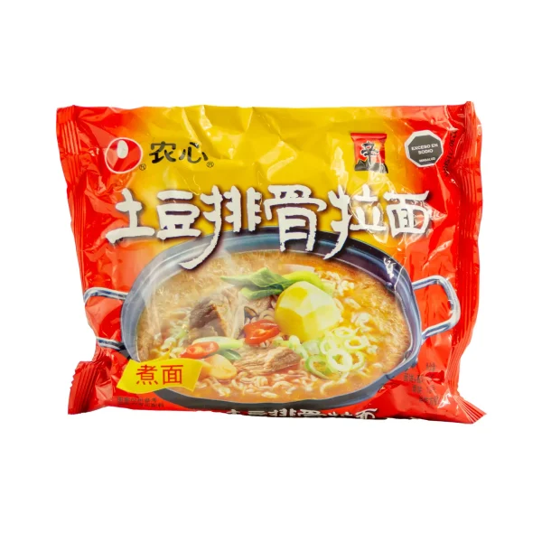Ramen Fideos Instantáneos con Sabor a Hueso y Tomate