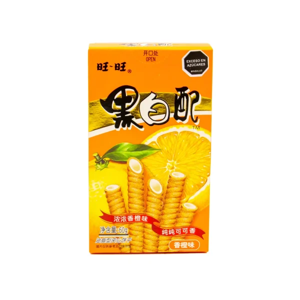 Rollo en Blanco y Negro con Sabor a Naranja