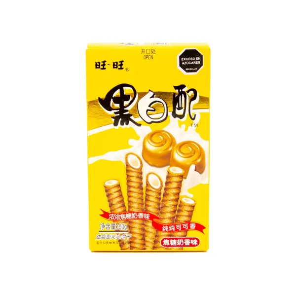 Rollo Blanco Y Negro Sabor Caramelo