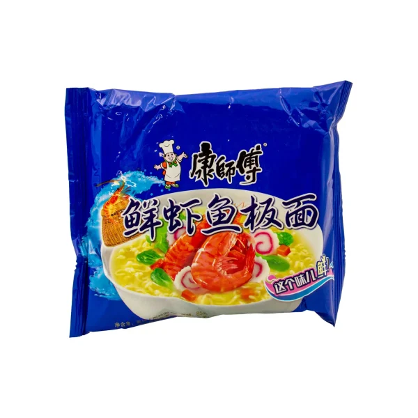 Ramen con Sabor a Pescado y Camarones en Bolsa