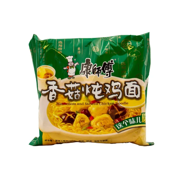 Fideos Instantáneos con Sabor a Champiñones y Pollo en Bolsa