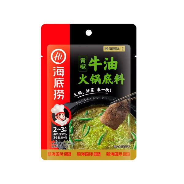 Base de Sopa Picante Verde con Manteca de Vaca