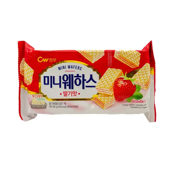 Galletas Wafers con Crema de Fresa