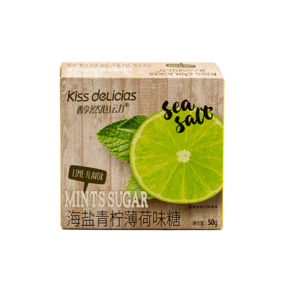 Dulces Kiss de Menta Sabor a Sal y Limón Verde