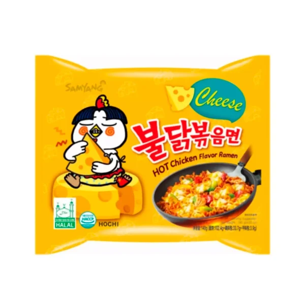Fideos Instantáneos Super Picantes con Sabor a Pollo y Queso Buldak Ramen