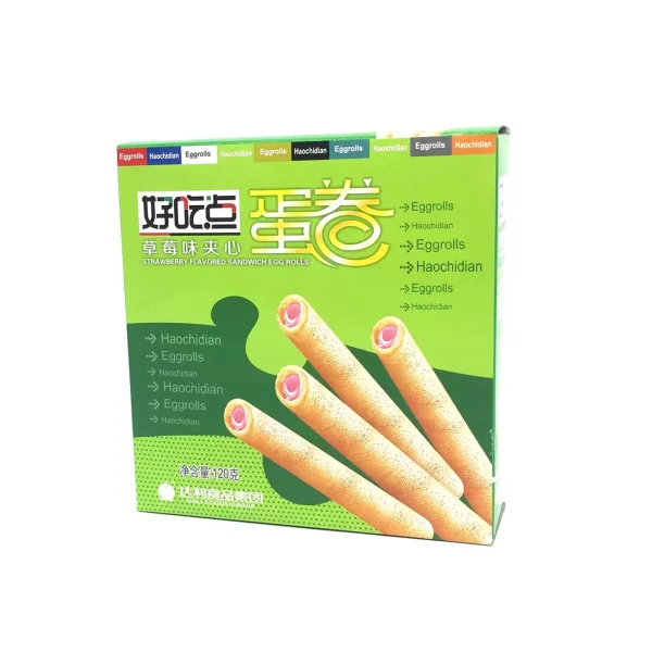 Rollo de Galleta Sabor a Fresa