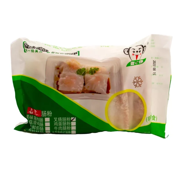 Rollo de Fideos al Vapor de Cerdo a la Brasa