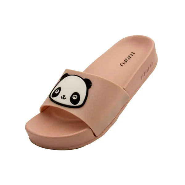 Sandalias Tipo Capellado Diseño Panda para Mujeres