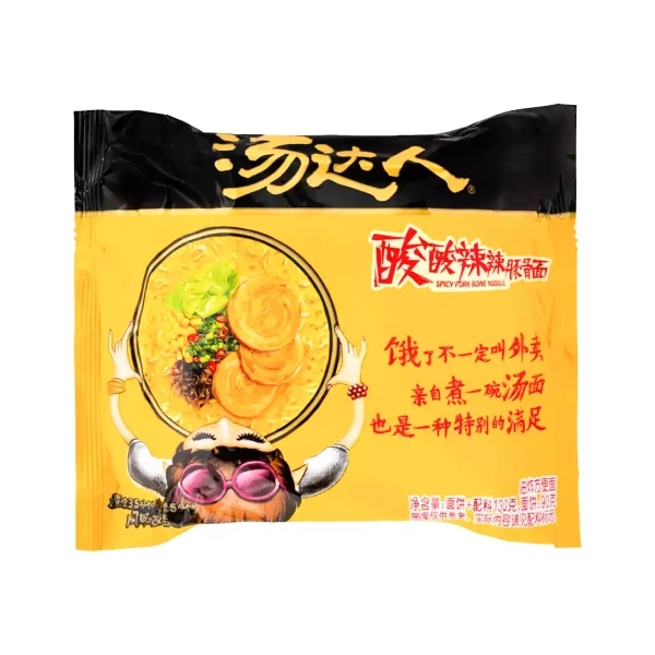 Fideos Instantáneos con Sabor a Hueso de Cerdo Picante y Amargo