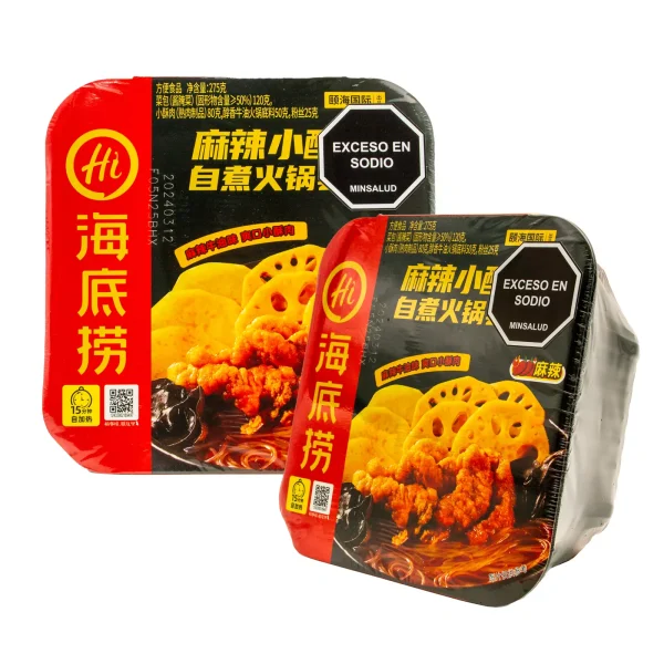 Olla Autocalentable Fideos con Cerdo Frito