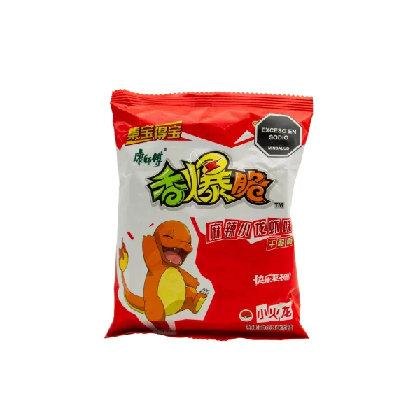 Snacks Pokémon Tallarines Crujientes Sabor a Langostinos Picantes