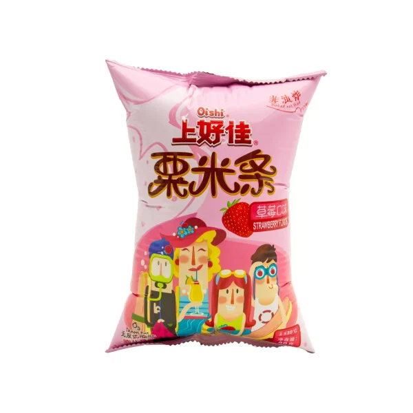 Tiras de Maíz con Sabor a Fresa 0% Grasas Trans