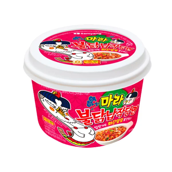 Fideos Celofán Plano Barril Buldak Mala