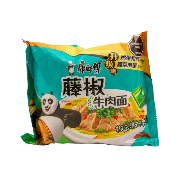 Ramen con Sabor a Carne y Pimiento Verde