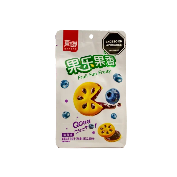 Galletas QQ con Mermelada de Arándano