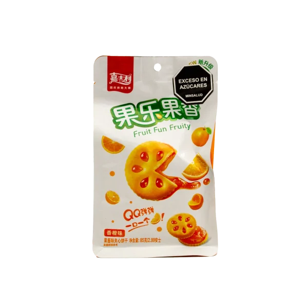 Galletas QQ con Mermelada de Naranja