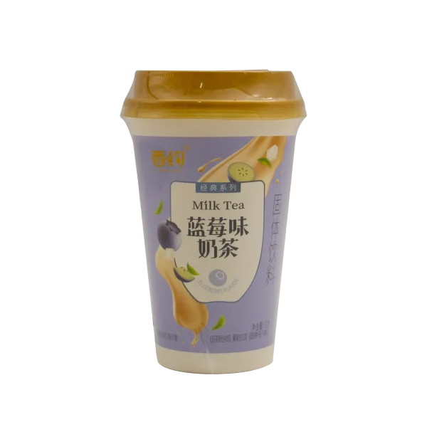 Té con leche en polvo con sabor a arándano con coco