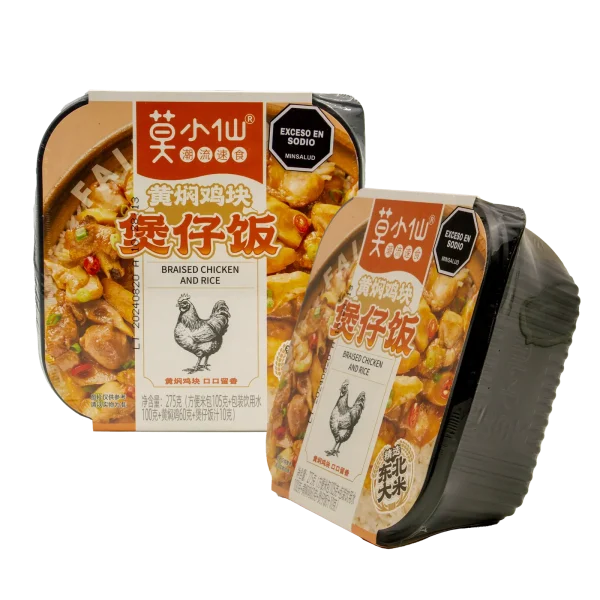 Olla Autocalentable Arroz con Pollo Estofado