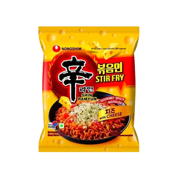 SHIN RAMYUN STIR FRY WITH CHEESE