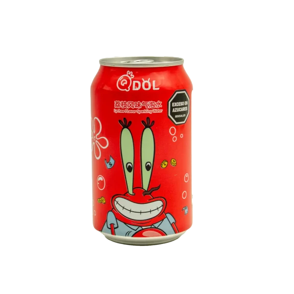Q抖海绵宝宝荔枝味汽水<br><br>Soda con sabor a lychee Bob Esponja