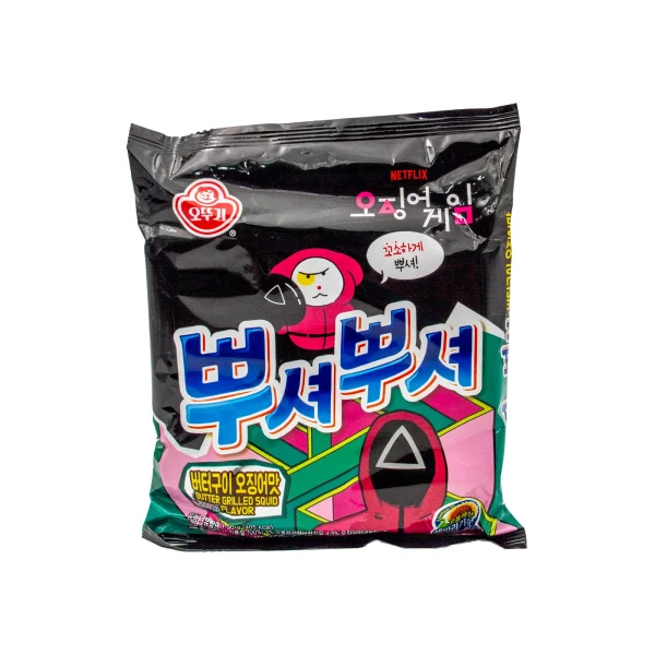 烤鱿鱼小吃蜂蜜黄油味鱿鱼游戏<br><br>Snak Calamar A La Parrilla Sabor Miel Y Mantequilla El Juego del Calamar