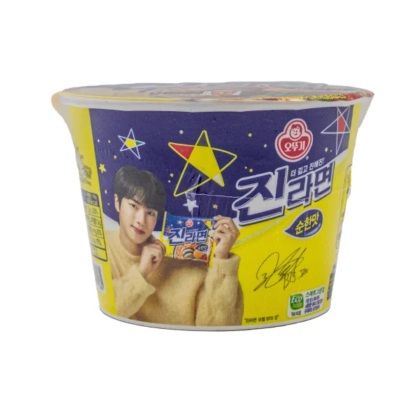 韩式桶装拉面辣牛肉条<br><br>Ramen Jin medio picante