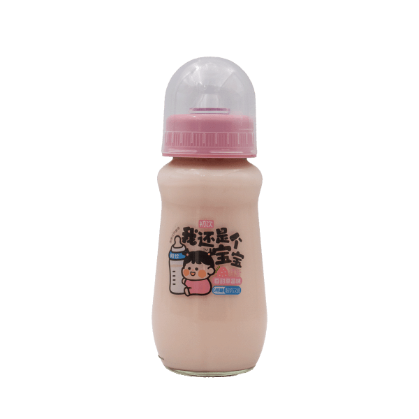 初饮我还是个宝宝草莓酸奶饮料<br><br> Bebida de yogur con sabor a fresa
